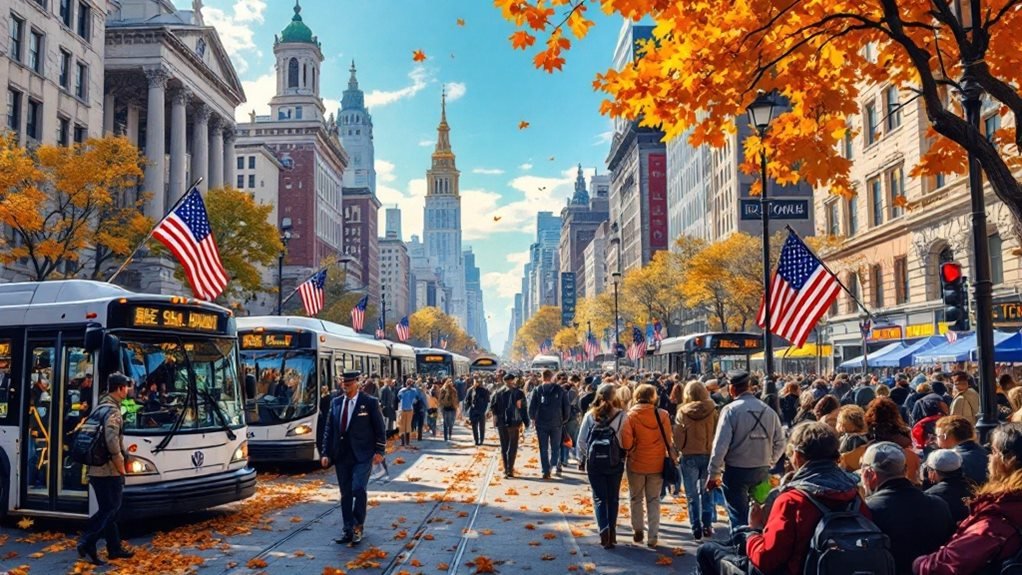 public transportation operates normally